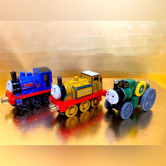 THOMAS AND FRIENDS DIE CAST VTG 2008 STEPNEY #55 & SIR HANDEL #3 & 2002 TREVOR - Picture 2 of 16